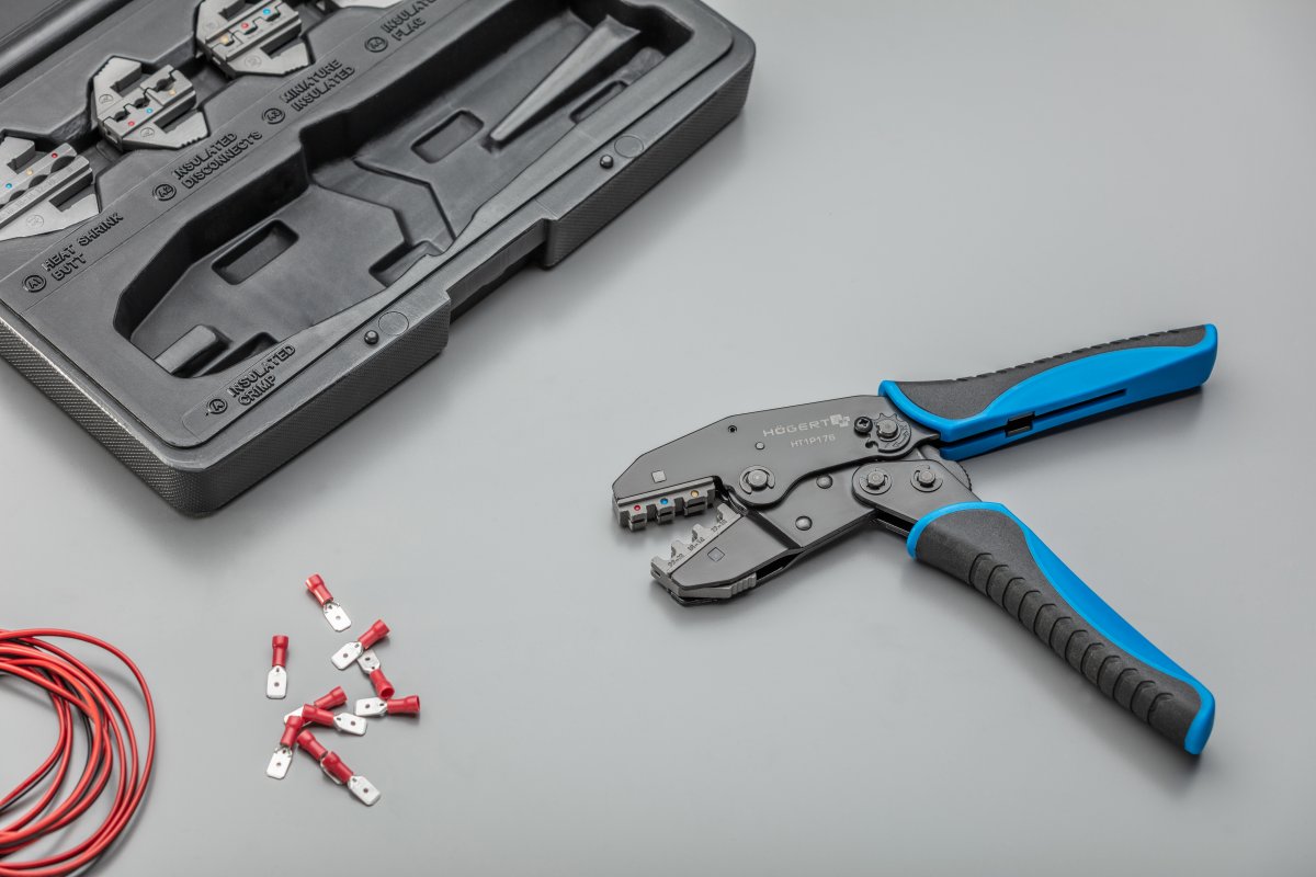 Krimp kliješta s promjenjivim nastavcima, 7-dijelni