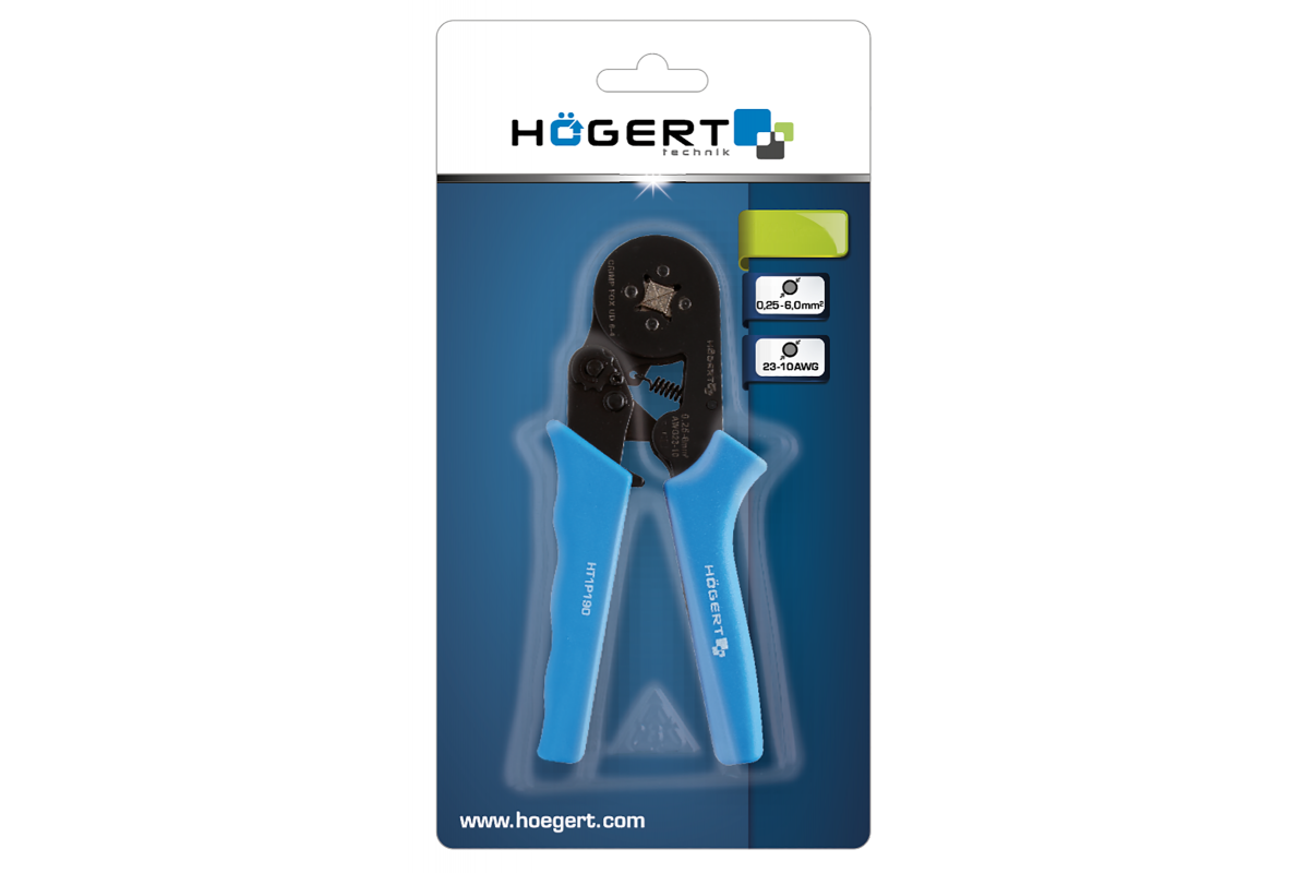 Krimp kliješta za ferule, 0.25-6.0 mm2