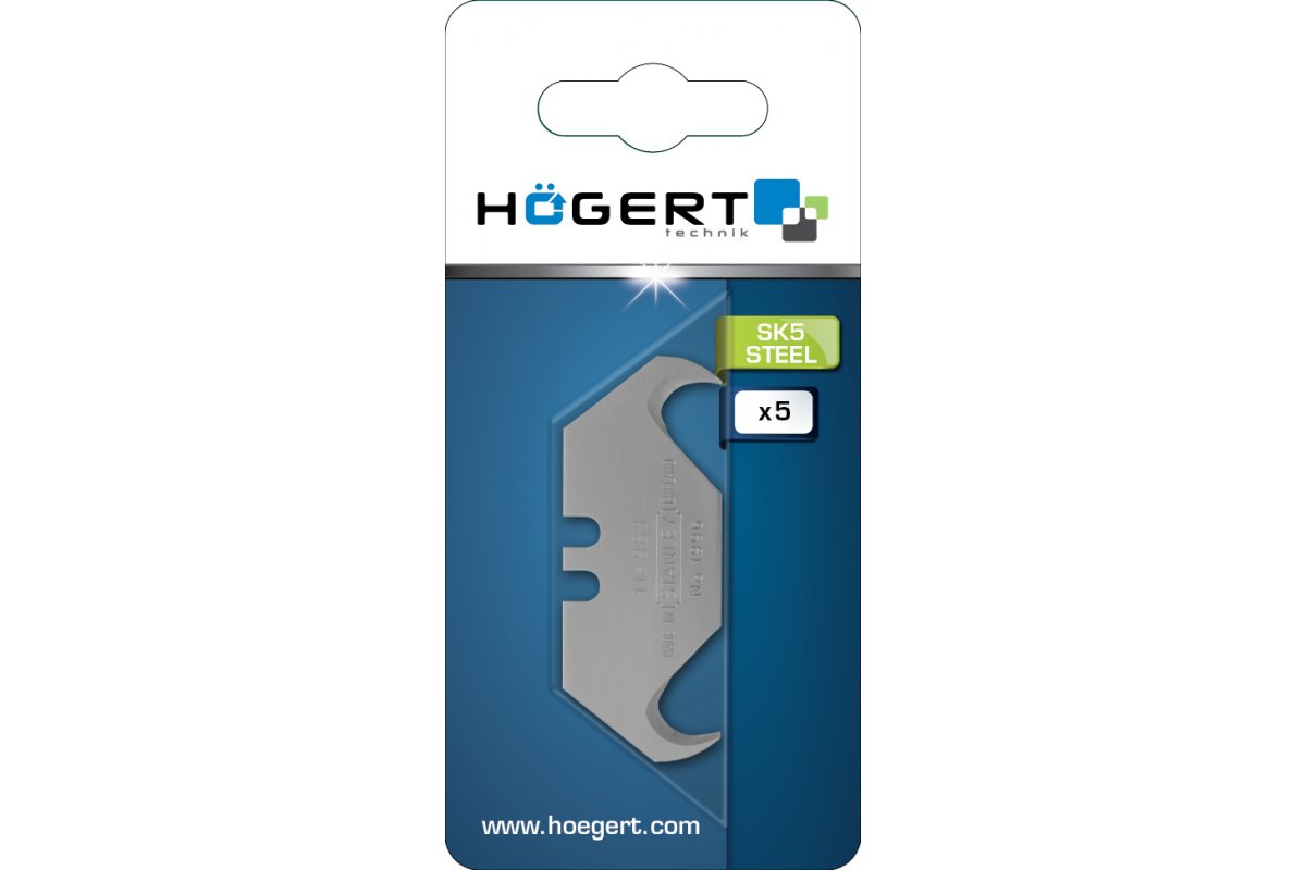 Rezervne oštrice kukaste, 19 mm, SK5, blister 5 komada